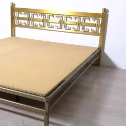 Italienisches Doppelbett aus Messing aus den 1970er