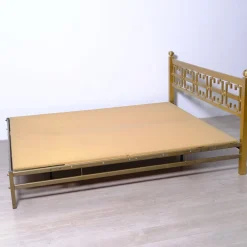 Italienisches Doppelbett aus Messing aus den 1970er