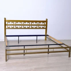 Italienisches Doppelbett aus Messing aus den 1970er