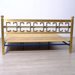 Italienisches Doppelbett aus Messing aus den 1970er