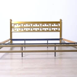 Italienisches Doppelbett aus Messing aus den 1970er