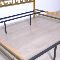 Italienisches Doppelbett aus Messing aus den 1970er