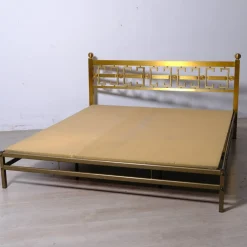 Italienisches Doppelbett aus Messing aus den 1970er