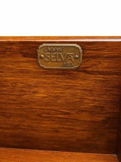 Italienische Selva Kommode mit Intarsien, 1980er