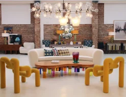 Italienisches geschwungenes Sofa