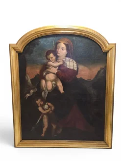 Italienisches Ölgemälde auf Leinwand, 1690er, gerahmt