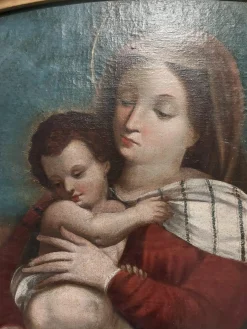 Italienisches Ölgemälde auf Leinwand, 1690er, gerahmt