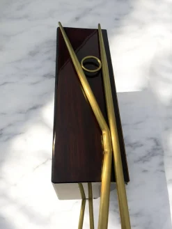 Italienisches Mid-Century Cocktail Bar Set mit Schrank von Gio Ponti, 1956, 4 . Set