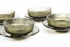 Italienisches Obst Salat Service aus Glas, 1970er
