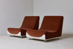 Italienische Space Age Sessel, 1970er, 2er Set