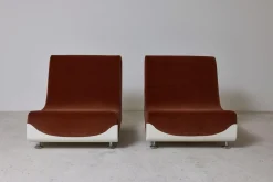 Italienische Space Age Sessel, 1970er, 2er Set