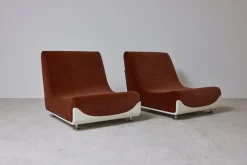 Italienische Space Age Sessel, 1970er, 2er Set