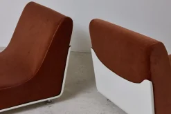 Italienische Space Age Sessel, 1970er, 2er Set