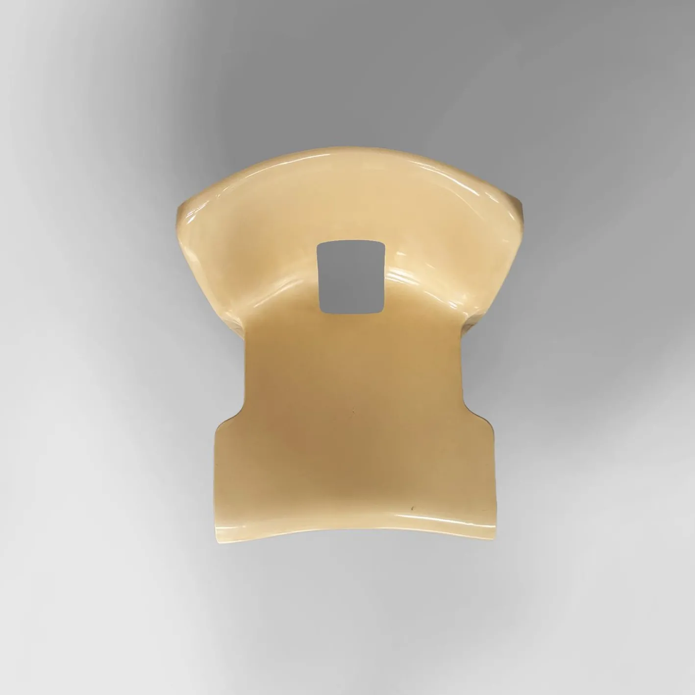 Italienische Space Age Stühle in Creme von Joe Colombo für Kartell, 1970er, 2er Set