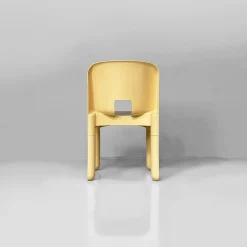 Italienische Space Age Stühle in Creme von Joe Colombo für Kartell, 1970er, 2er Set