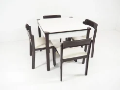 Italienische Spieltische & 4 Stühle Set von Gio Ponti für Fratelli Reguitti, 1972