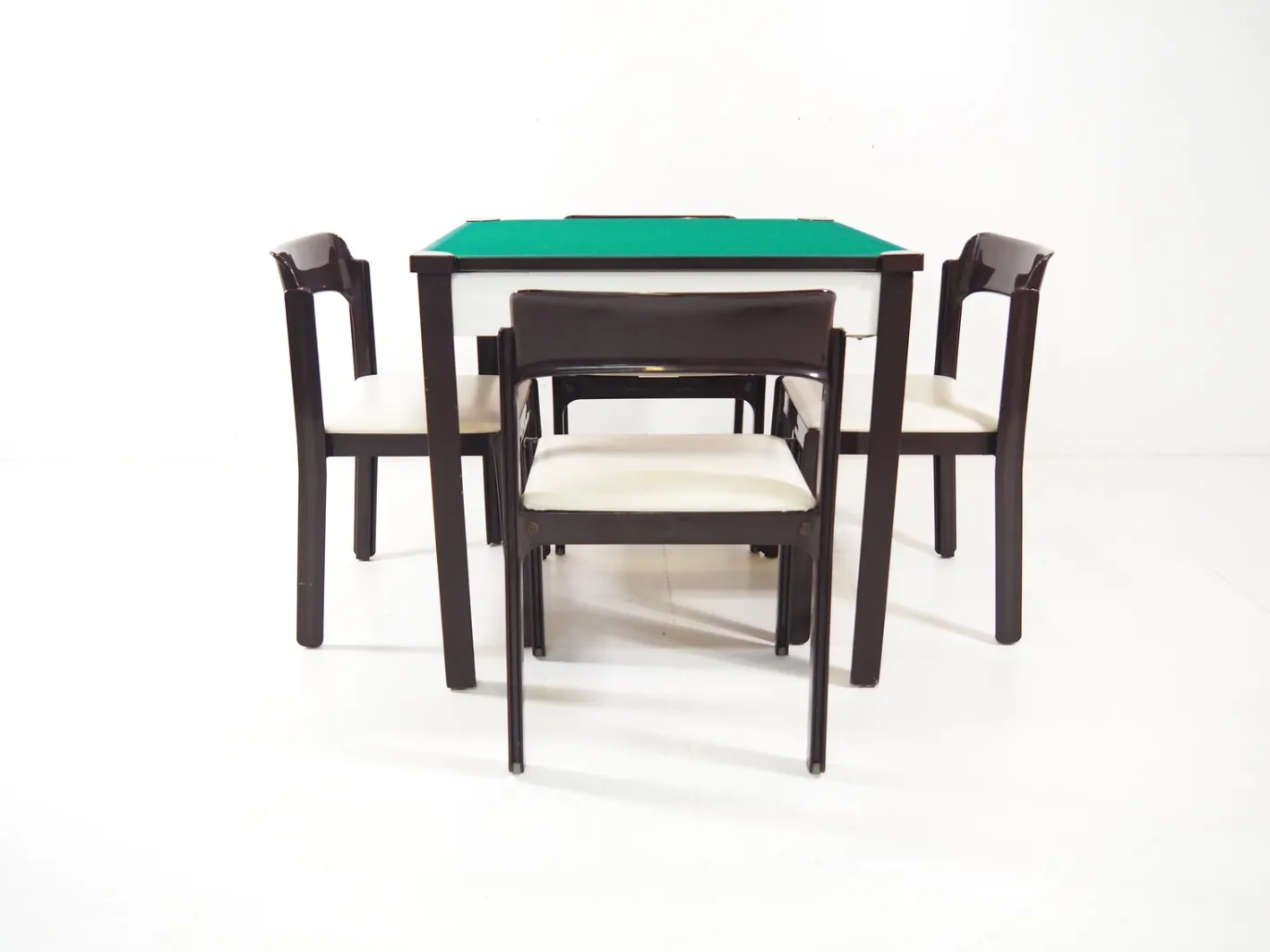Italienische Spieltische & 4 Stühle Set von Gio Ponti für Fratelli Reguitti, 1972