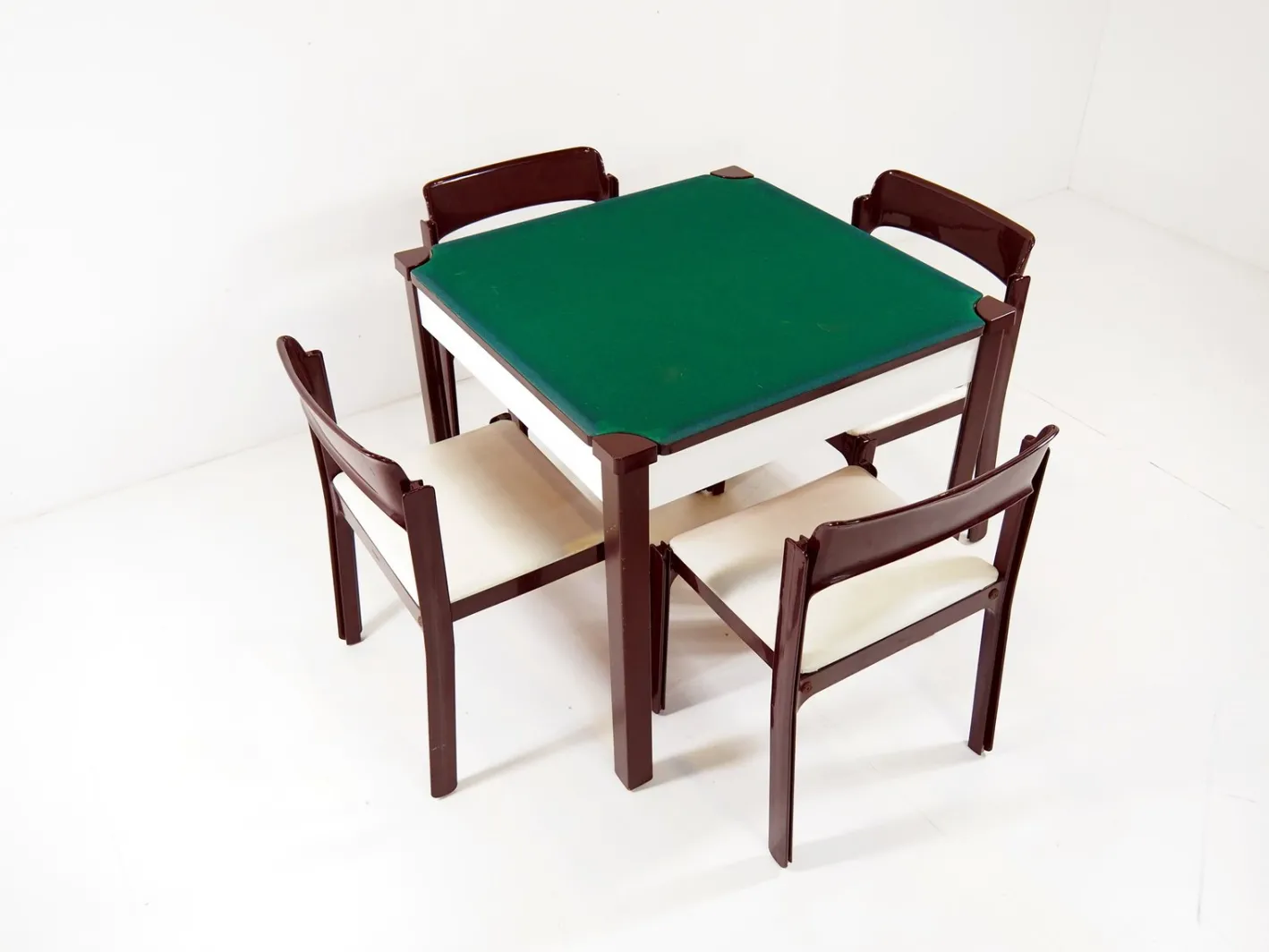 Italienische Spieltische & 4 Stühle Set von Gio Ponti für Fratelli Reguitti, 1972
