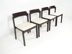 Italienische Spieltische & 4 Stühle Set von Gio Ponti für Fratelli Reguitti, 1972