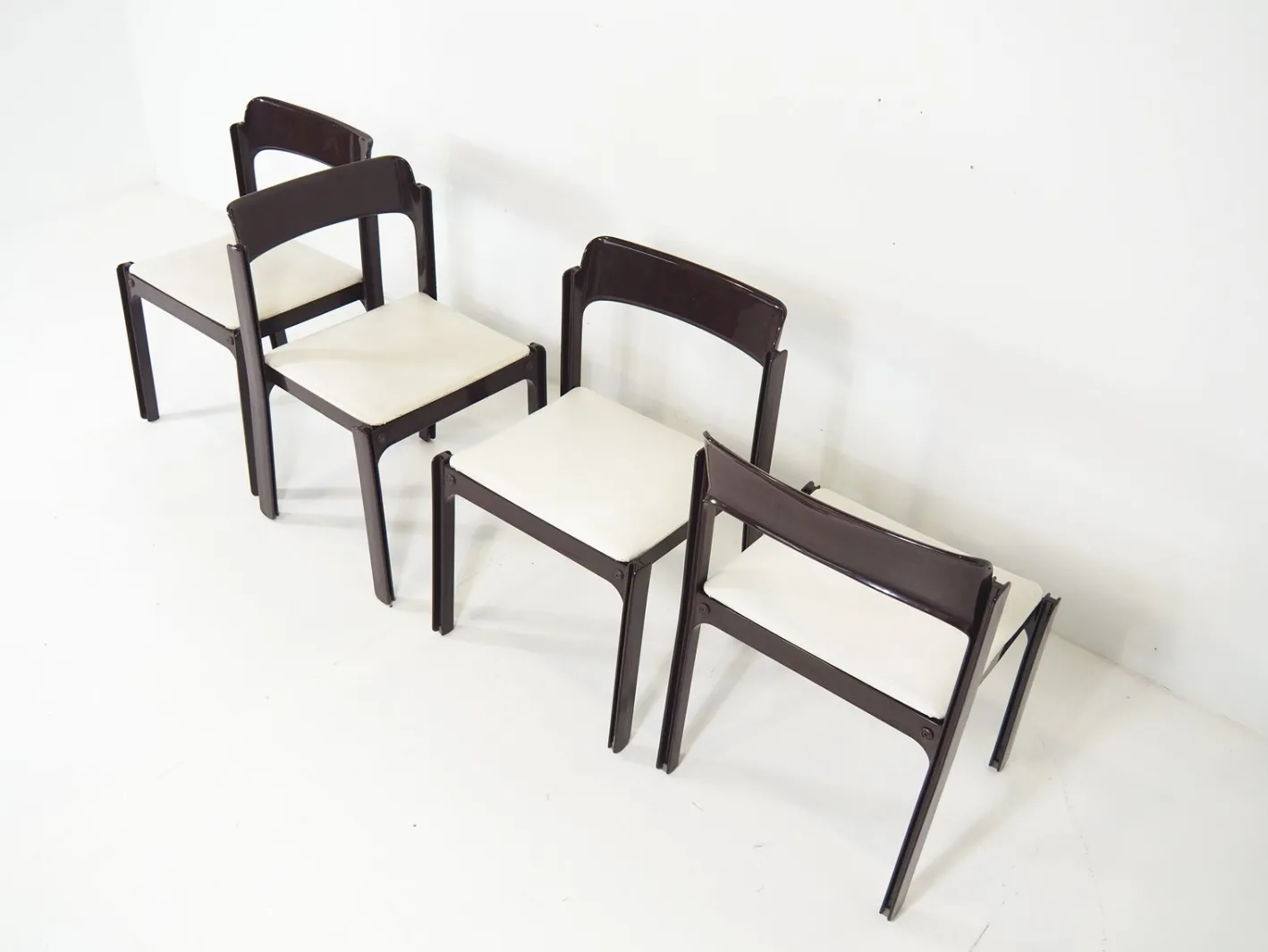 Italienische Spieltische & 4 Stühle Set von Gio Ponti für Fratelli Reguitti, 1972