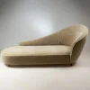 Italienisches Tagesbett aus Holz & Mohair Samt von Pierre Frey, 1950er
