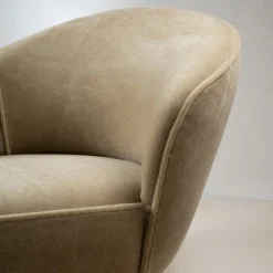 Italienisches Tagesbett aus Holz & Mohair Samt von Pierre Frey, 1950er
