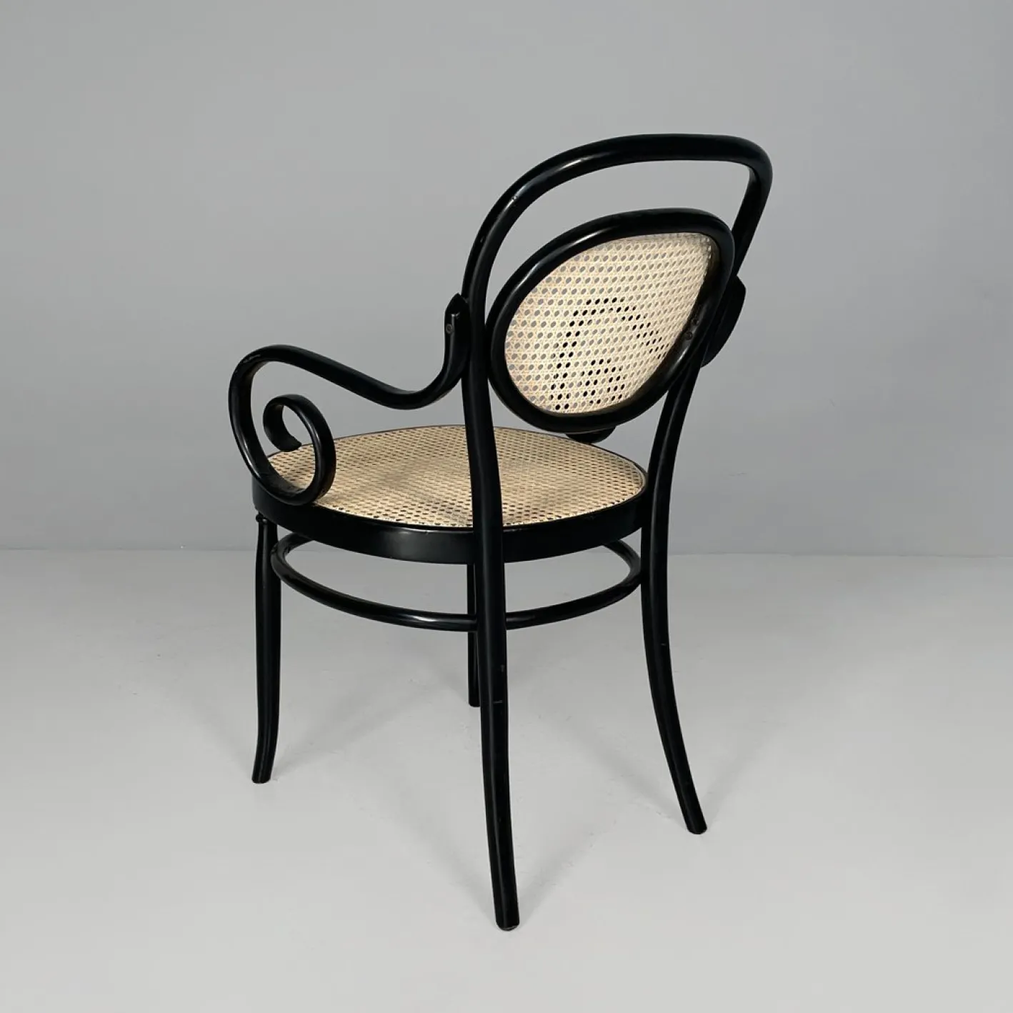 Italienische Stühle aus Stroh und Holz für Sautto und Liberale, 1930er, 6er Set