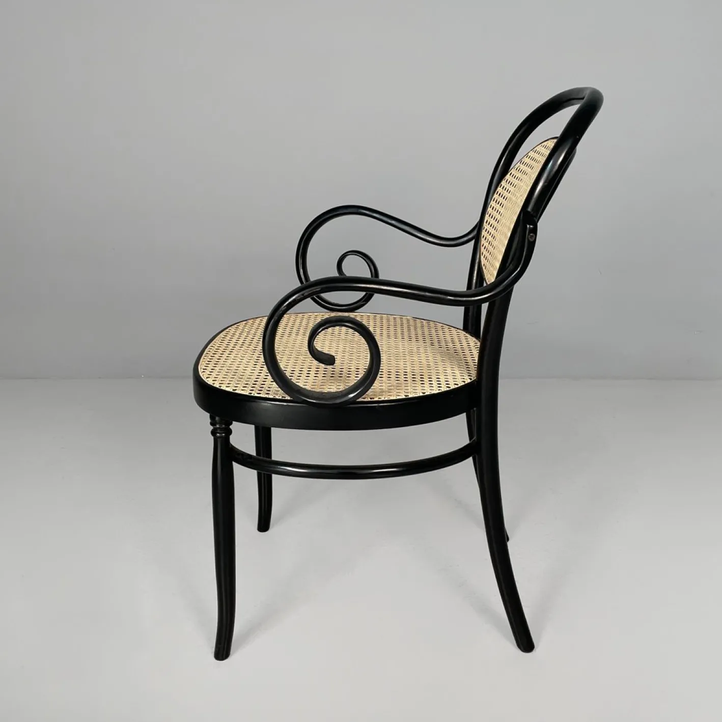 Italienische Stühle aus Stroh und Holz für Sautto und Liberale, 1930er, 6er Set