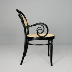 Italienische Stühle aus Stroh und Holz für Sautto und Liberale, 1930er, 6er Set