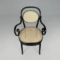 Italienische Stühle aus Stroh und Holz für Sautto und Liberale, 1930er, 6er Set
