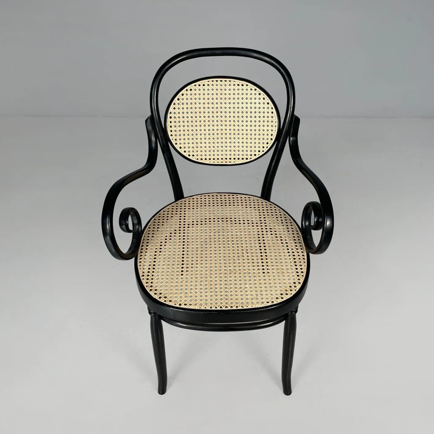 Italienische Stühle aus Stroh und Holz für Sautto und Liberale, 1930er, 6er Set