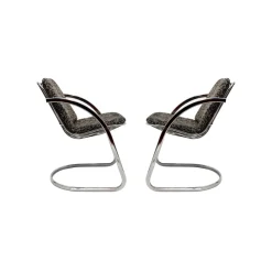 Italienische Stühle im Stil von Gastone Rinaldi, 1970, 2er Set