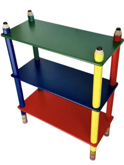 Italienisches Vintage Bücherregal mit Bleistift von Pierre Sala, 1980