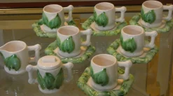 Italienisches Vintage Germoglio Kaffeeservice von Colin Morrow für Arpex International, 1970er, 14er Set