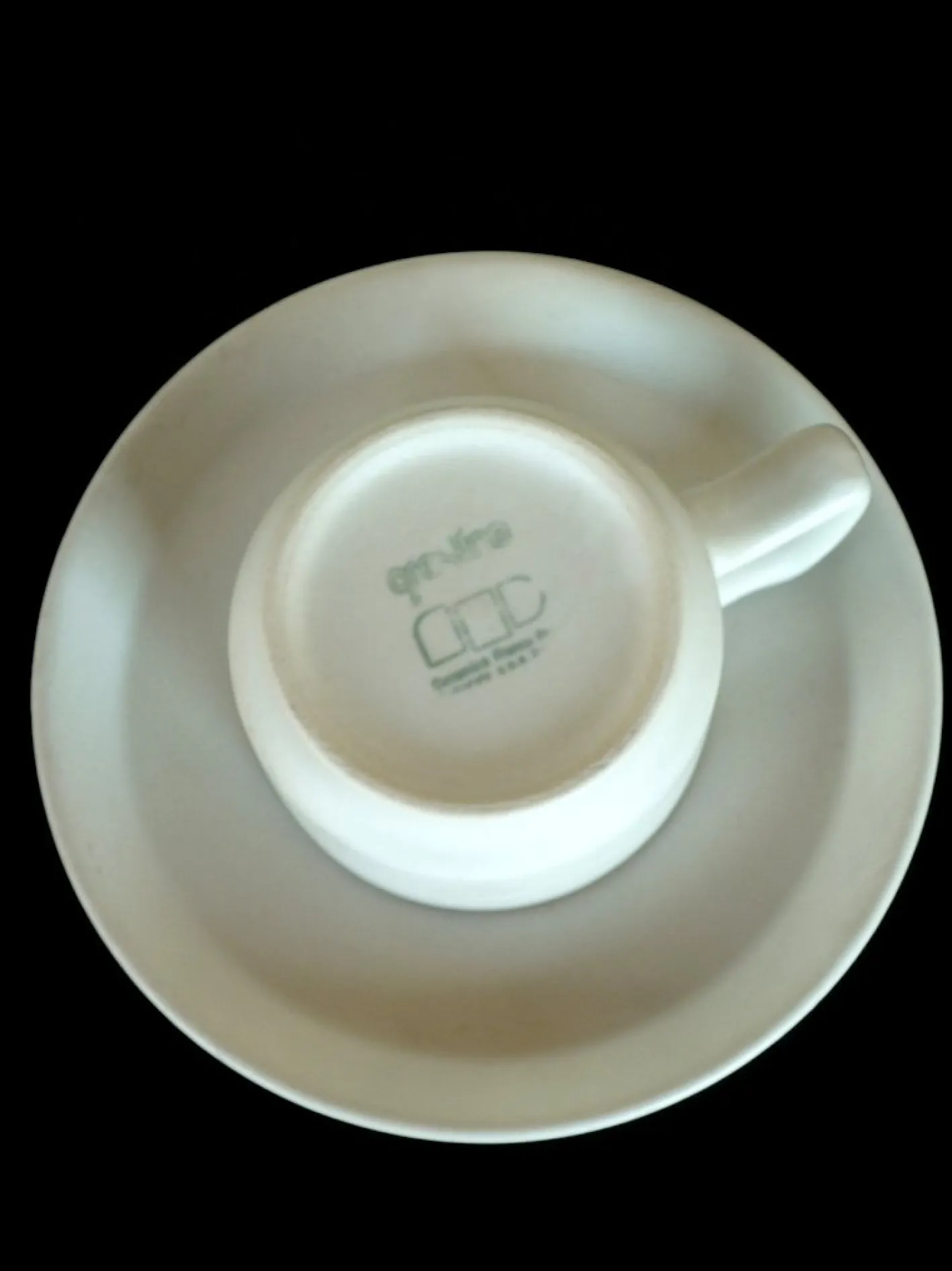 Italienische Tassen, Untertassen und Zuckerdose aus Steingut von Ambrogio Pozzi für Gresline, 1960er, 25 Set