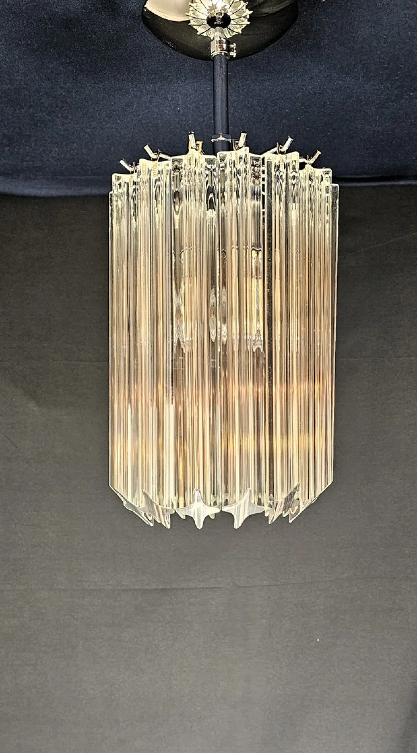 Italienische Vintage Deckenlampe aus Muranoglas, 1970er