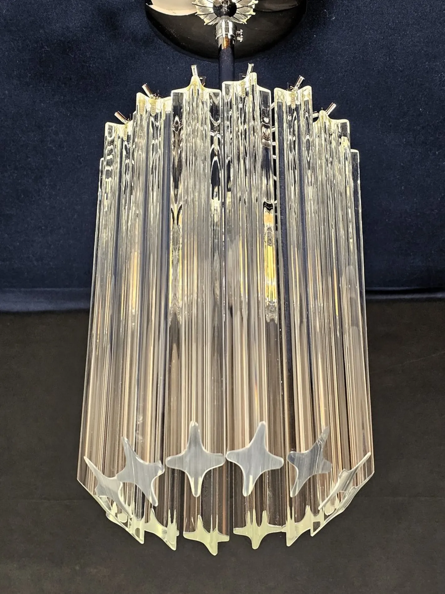 Italienische Vintage Deckenlampe aus Muranoglas, 1970er
