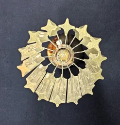 Italienische Vintage Deckenlampe aus Muranoglas, 1970er