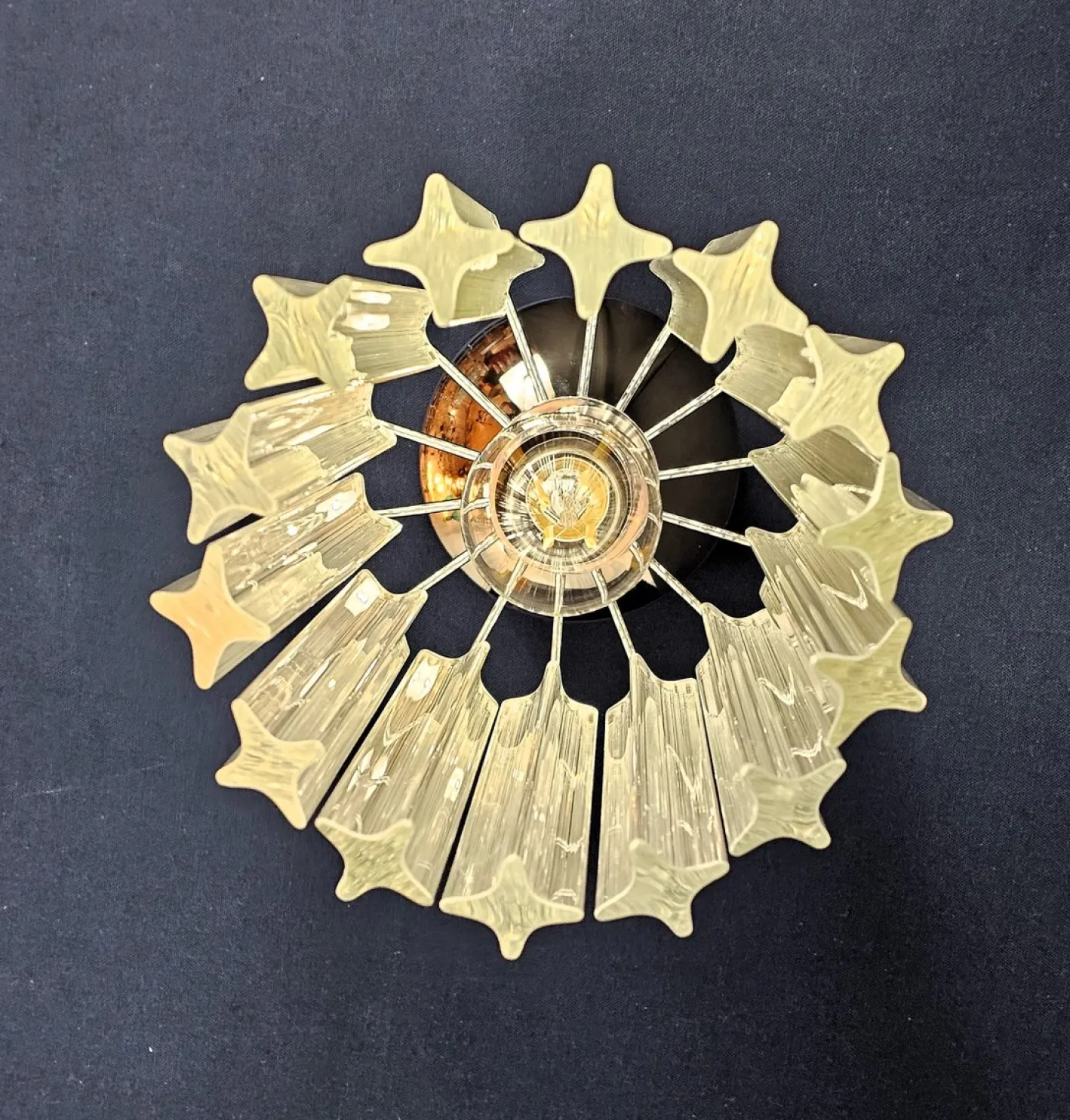 Italienische Vintage Deckenlampe aus Muranoglas, 1970er