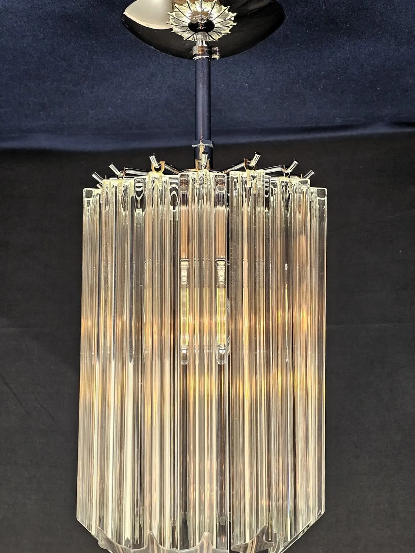 Italienische Vintage Deckenlampe aus Muranoglas, 1970er