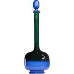Italienische Vintage Flasche aus Kunstglas von Gio Ponti für Venini, 1950er