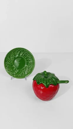Italienische Vintage Majolika Zuckerdose von Italica Ars, 1970er