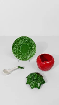 Italienische Vintage Majolika Zuckerdose von Italica Ars, 1970er