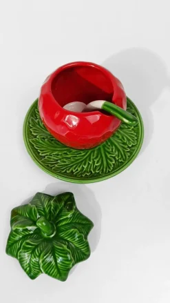 Italienische Vintage Majolika Zuckerdose von Italica Ars, 1970er