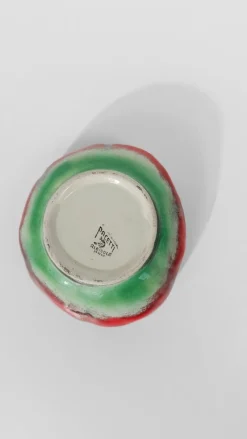 Italienische Vintage Majolika Zuckerdose von Pacetti Albisola, 1950er