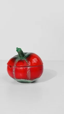 Italienische Vintage Majolika Zuckerdose von Pacetti Albisola, 1950er