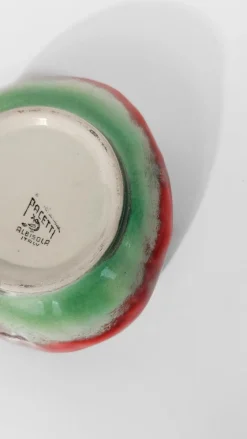 Italienische Vintage Majolika Zuckerdose von Pacetti Albisola, 1950er