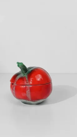 Italienische Vintage Majolika Zuckerdose von Pacetti Albisola, 1950er