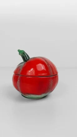 Italienische Vintage Majolika Zuckerdose von Pacetti Albisola, 1950er