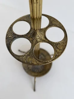 Italienische Vintage Messing Garderobe mit Schirmständer, 1960er